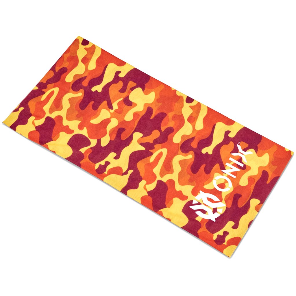 Kids Camo Flexi Tubular Bandana - Orange | Sports and Wellness | Custom-branded Kids Clothing | Giftwrap Shop