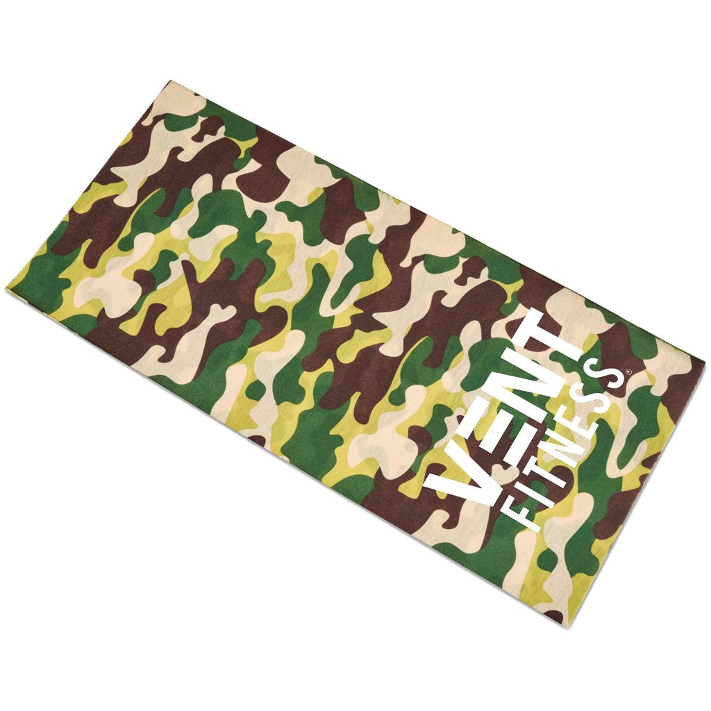 Adults Camo Flexi Tubular Bandana - Green-Multifunctional Headwear-Custom Branded Promotional Items-Just Brand