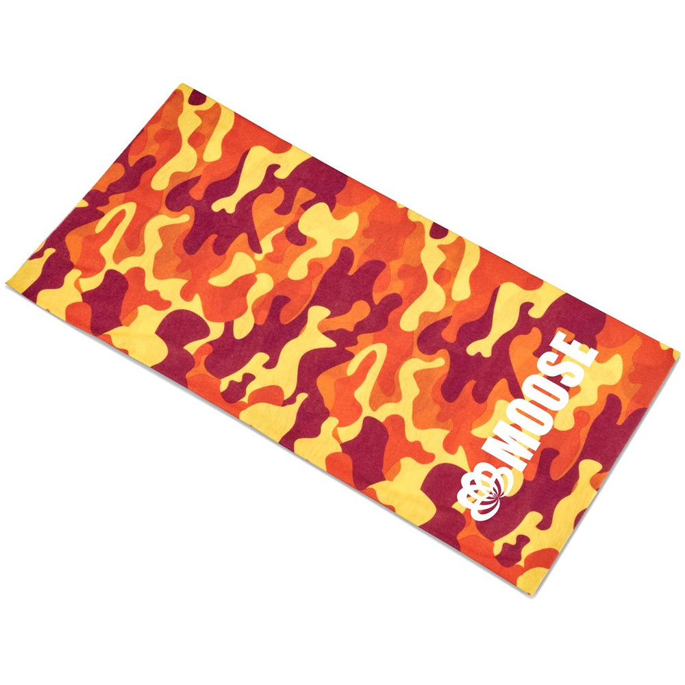 Adults Camo Flexi Tubular Bandana - Orange-Multifunctional Headwear-Custom Branded Promotional Items-Just Brand