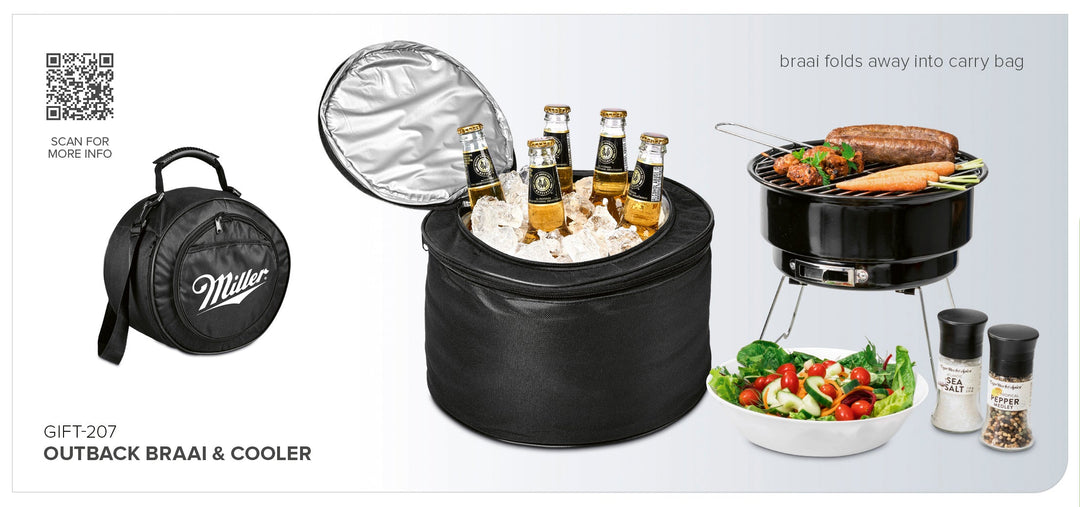 Outback Braai & Cooler Set-Braai Sets-corporate gift ideas for employees-branded corporate gifts | corporate gifts south africa | Just Brand