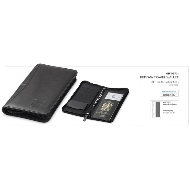 Pedova Travel Wallet-Travel Essentials-corporate gift ideas for employees-branded corporate gifts | corporate gifts south africa | Just Brand