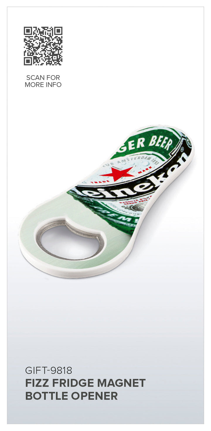 Fizz Fridge Magnet Bottle Opener | Promotional Giveaways | Custom branded & personalised corporate gifts | Gift Wrap Shop