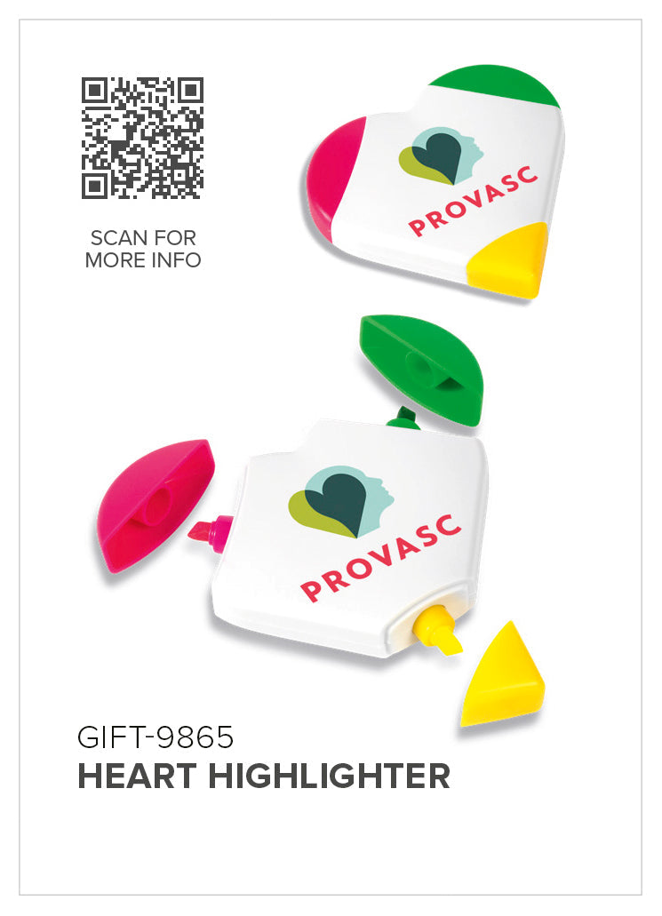 Altitude Heart Highlighter-Stationery-corporate valentines day gifts | valentine's day gifts for employees