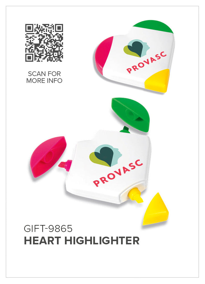 Altitude Heart Highlighter-Stationery-corporate valentines day gifts | valentine's day gifts for employees