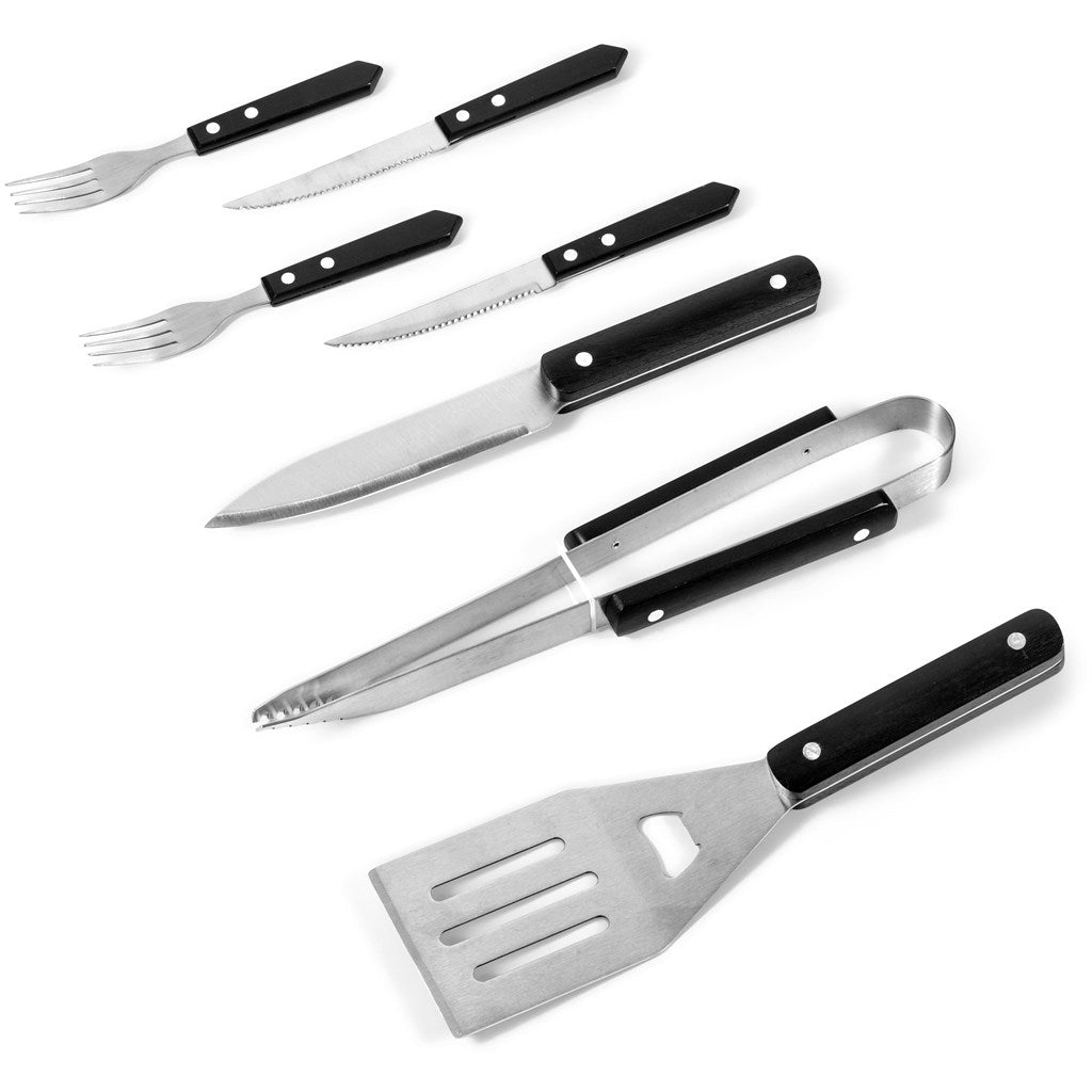 US Basic Greyston 7-Piece Braai Set-Braai Sets-corporate gift ideas for employees-branded corporate gifts | corporate gifts south africa | Just Brand