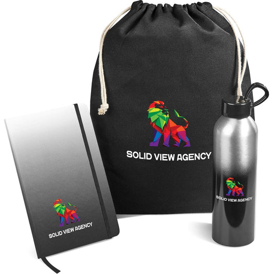 Breeze Gift Set - Black-Drinkware Sets-Custom-brsndrd Gifts-Giftwrap Shop
