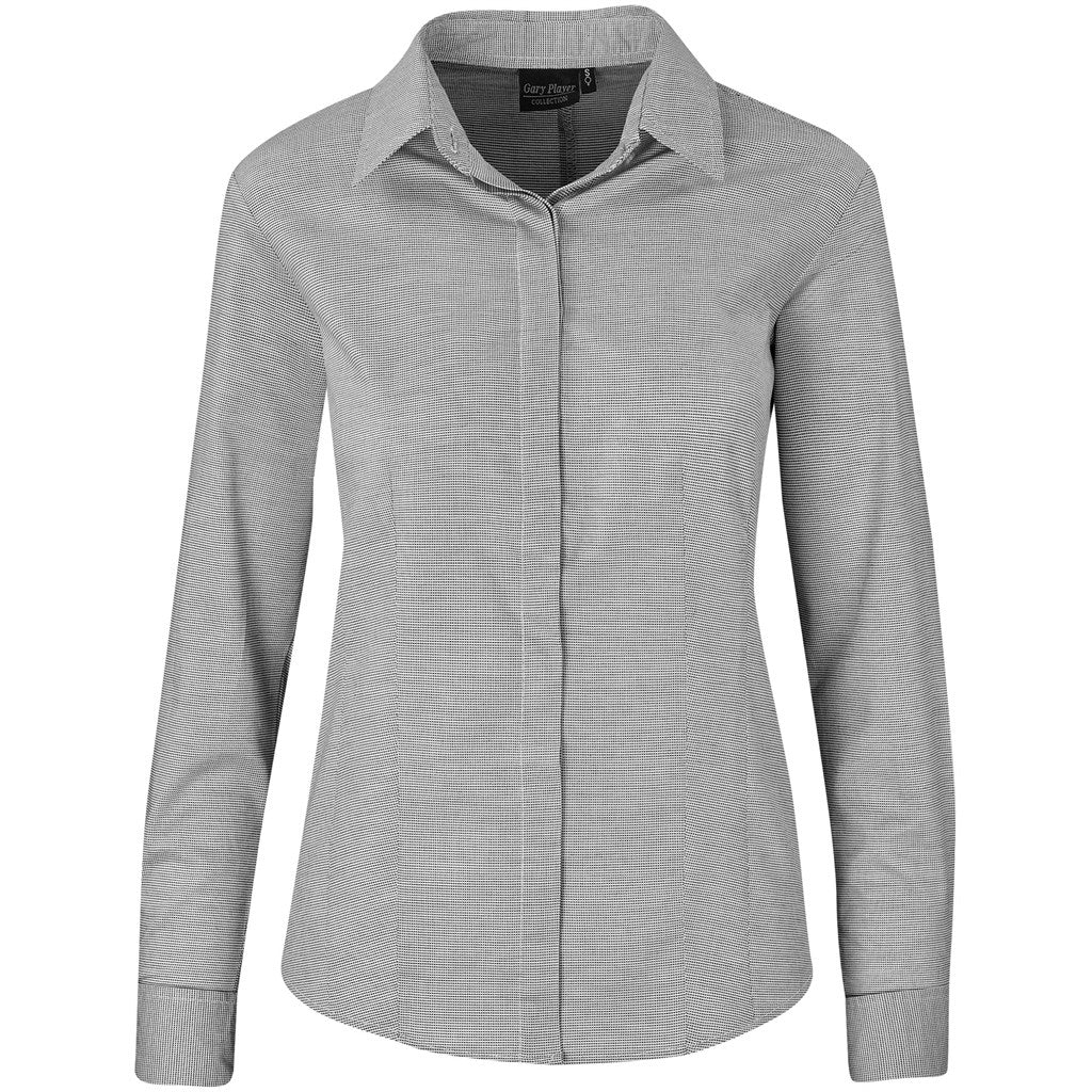 Ladies Long Sleeve Taylor Shirt - Grey | Lounge Shirts | Corporate clothing | Gift Wrap Shop