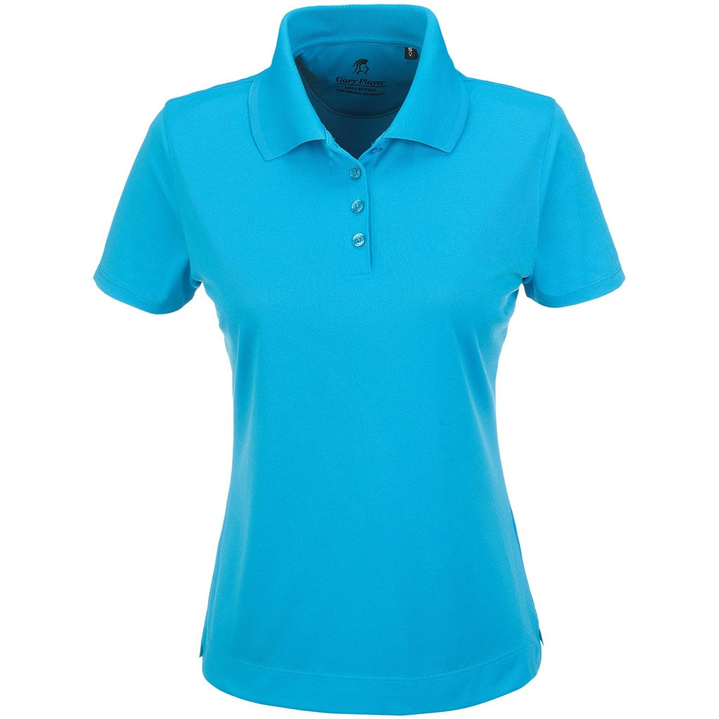 Ladies Wynn Golf Shirt - Aqua | Golf Shirts | Custom-branded corporate clothing | Giftwrap Shop