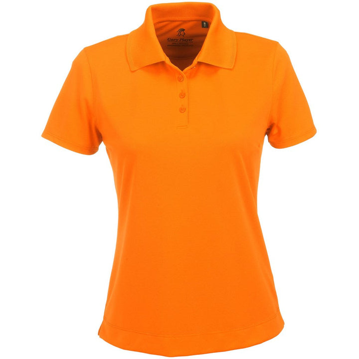 Ladies Wynn Golf Shirt - Orange | Golf Shirts | Custom-branded corporate clothing | Giftwrap Shop