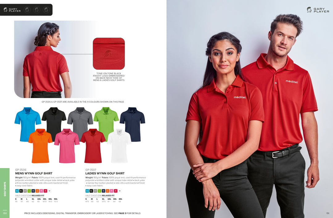 Ladies Wynn Golf Shirt | Golf Shirts | Custom-branded corporate clothing | Giftwrap Shop