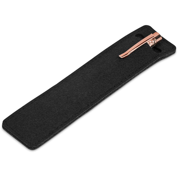 Hailey Ball Pen In Felt Pouch