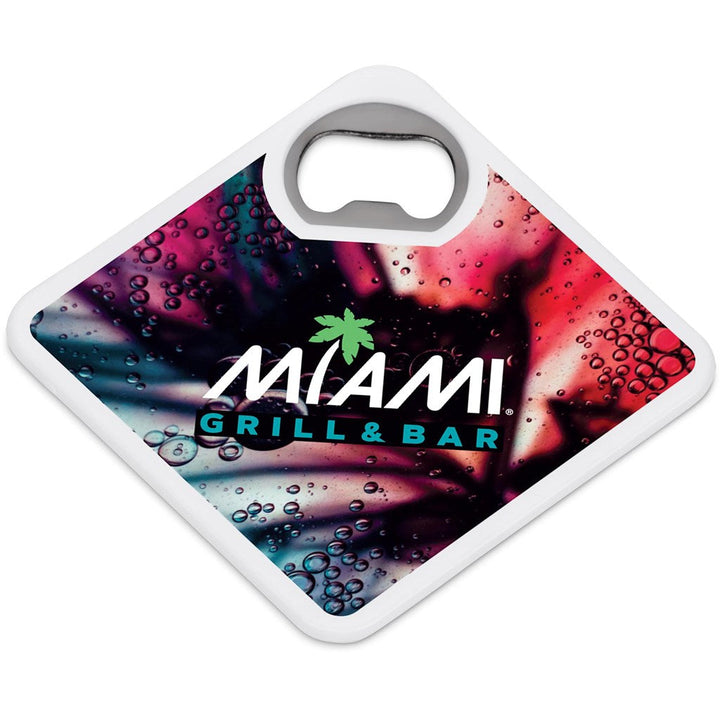 Altitude Sela Recycled Plastic Bottle Opener Coaster-Barware & Dining Accessories-corporate gift ideas for employees-branded corporate gifts | corporate gifts south africa | Just Brand