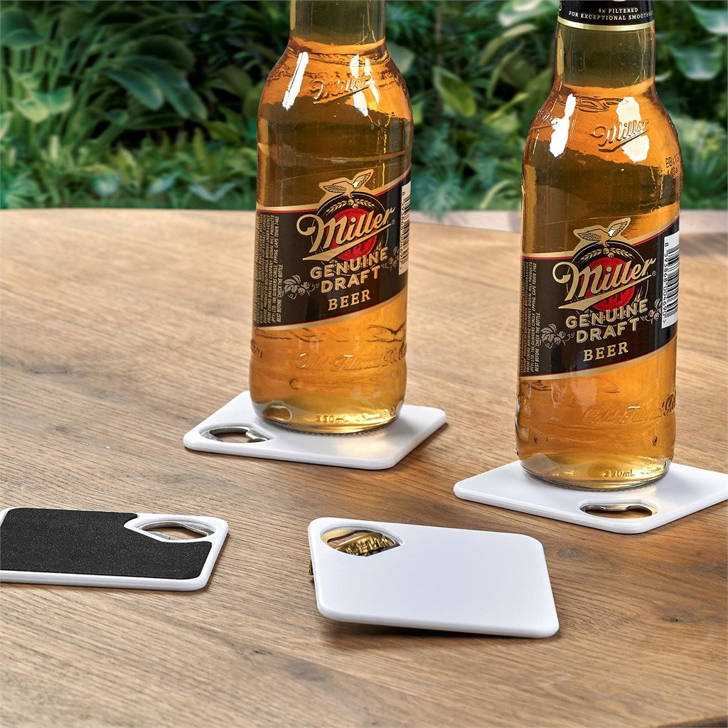 Altitude Sela Recycled Plastic Bottle Opener Coaster | Promotional Giveaways | Custom branded & personalised corporate gifts | Giftwrap Shop