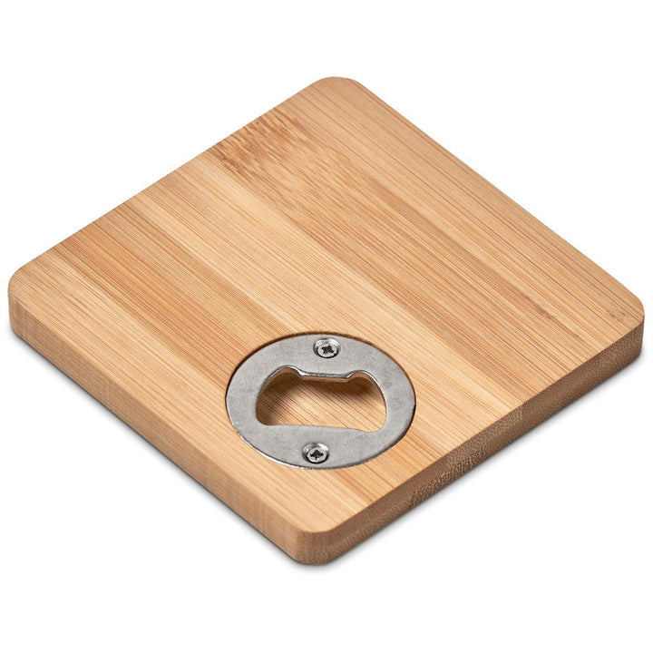 Altitude Drifter Bamboo Bottle Opener Coaster-Barware & Dining Accessories-corporate gift ideas for employees-branded corporate gifts | corporate gifts south africa | Just Brand