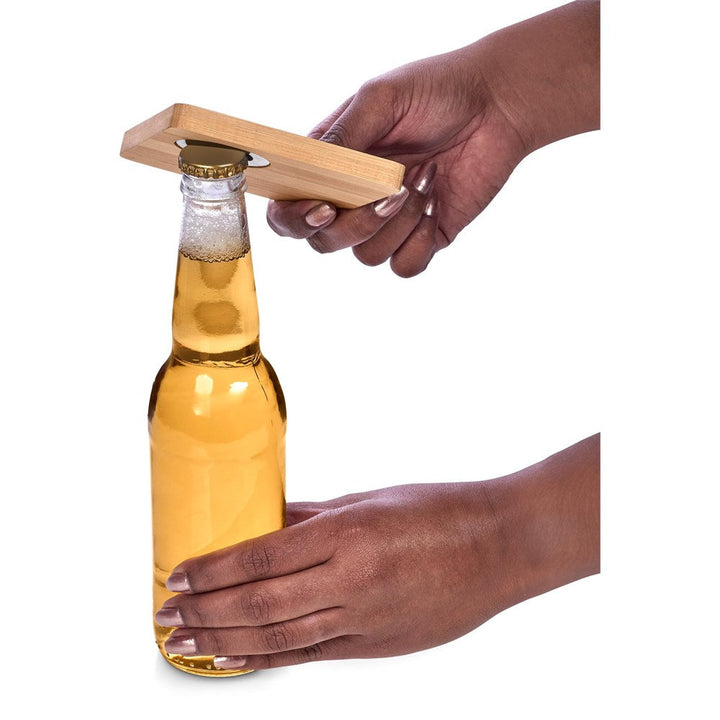 Altitude Drifter Bamboo Bottle Opener Coaster-Barware & Dining Accessories-corporate gift ideas for employees-branded corporate gifts | corporate gifts south africa | Just Brand