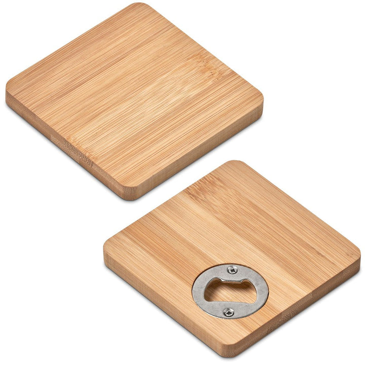 Altitude Drifter Bamboo Bottle Opener Coaster-Barware & Dining Accessories-corporate gift ideas for employees-branded corporate gifts | corporate gifts south africa | Just Brand