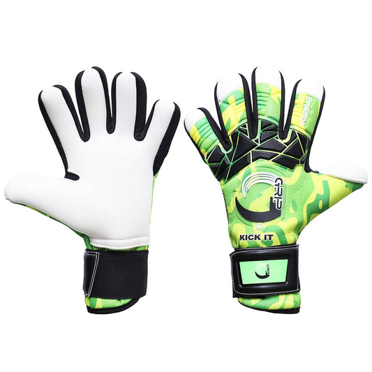 Grip Goal Keeper Glove Evolution | Gripping One | Camo-Black-Lime-Green
