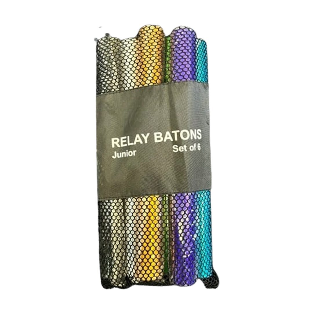 Grip Relay Batons Aluminium - Junior (Set Of 6)