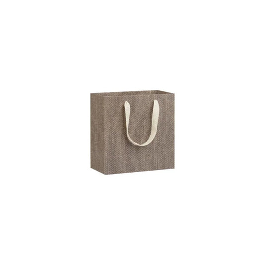 Hessian Print Carrier Bag