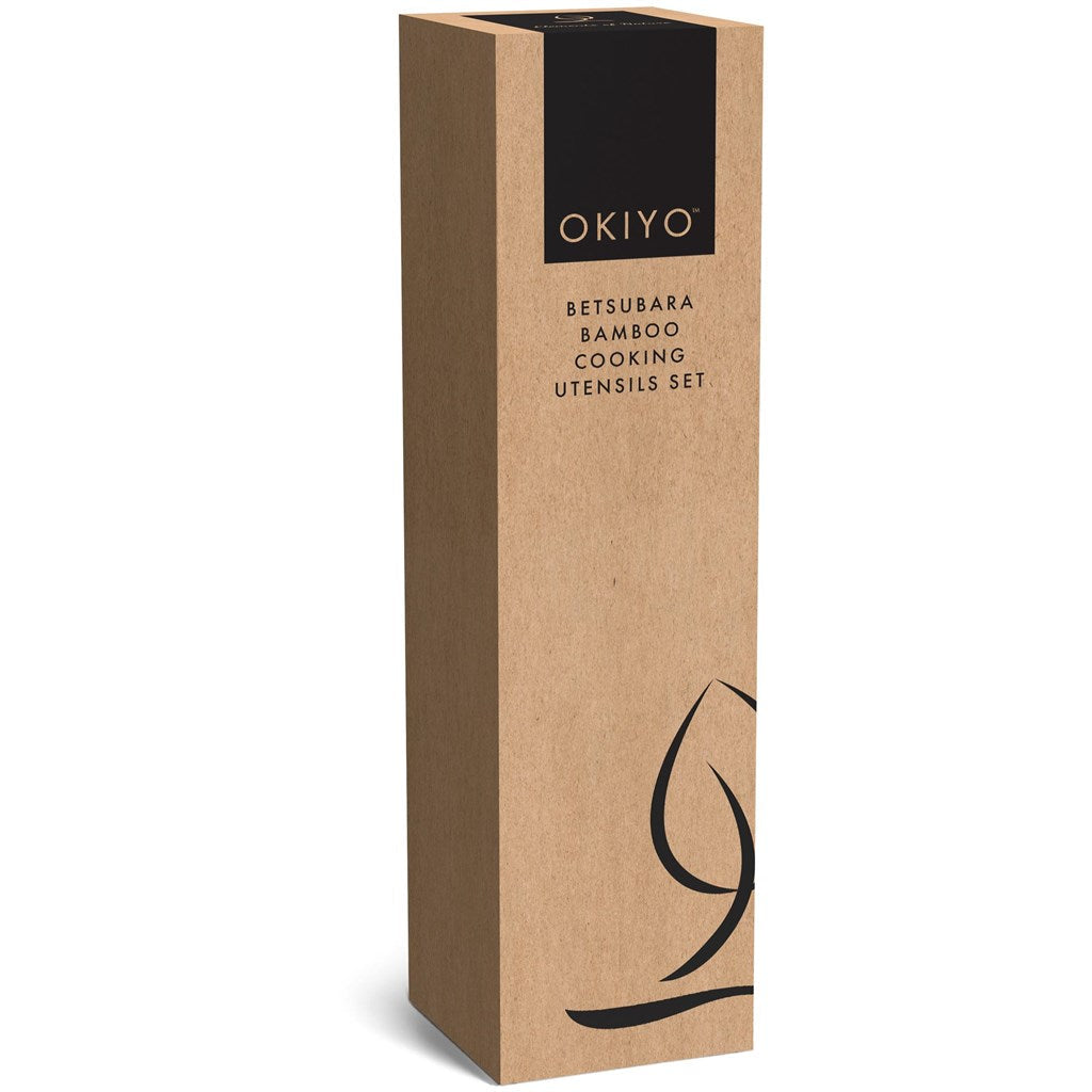 Okiyo Betsubara Bamboo Cooking Utensils Set | Home and Living | Custom branded & personalised corporate gifts | Gift Wrap Shop