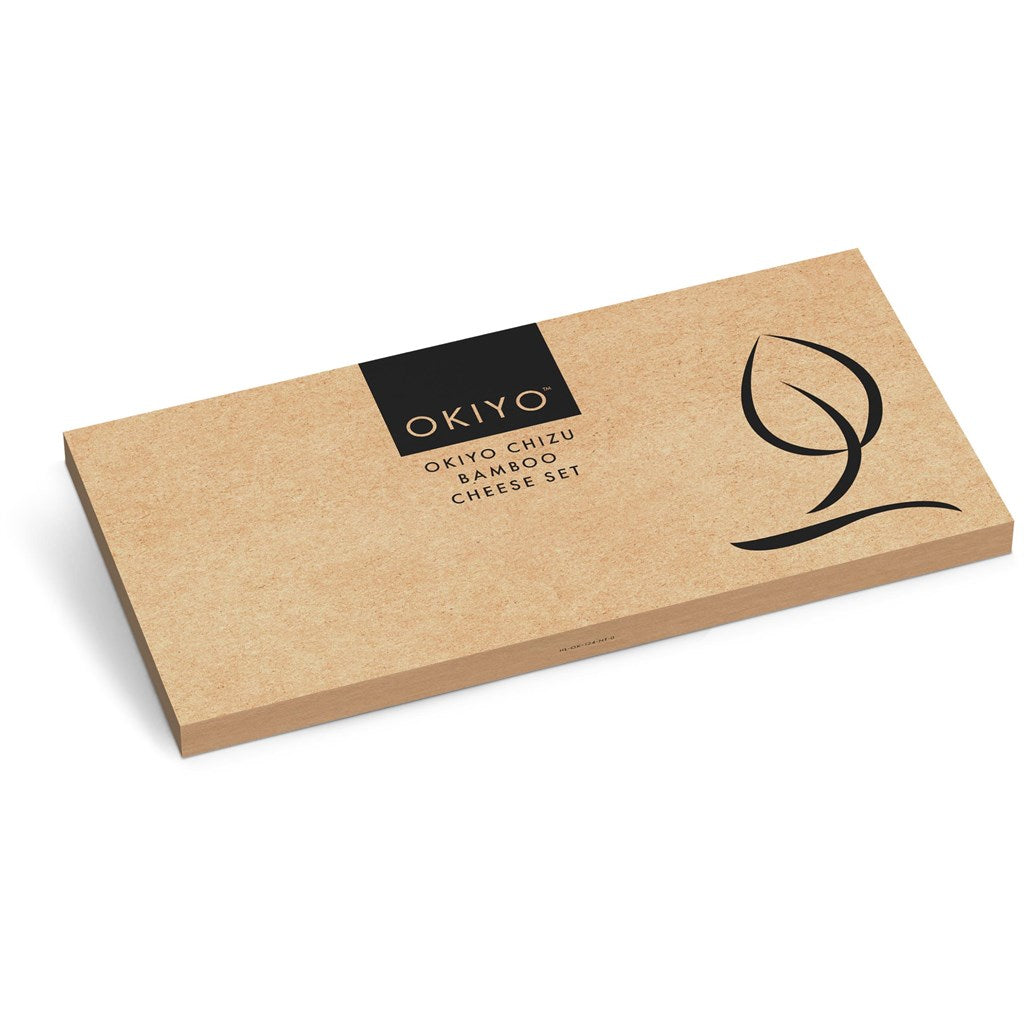Okiyo Chizu Bamboo Cheese Board Set-Cheese Boards-corporate gift ideas for employees-branded corporate gifts | corporate gifts south africa | Just Brand