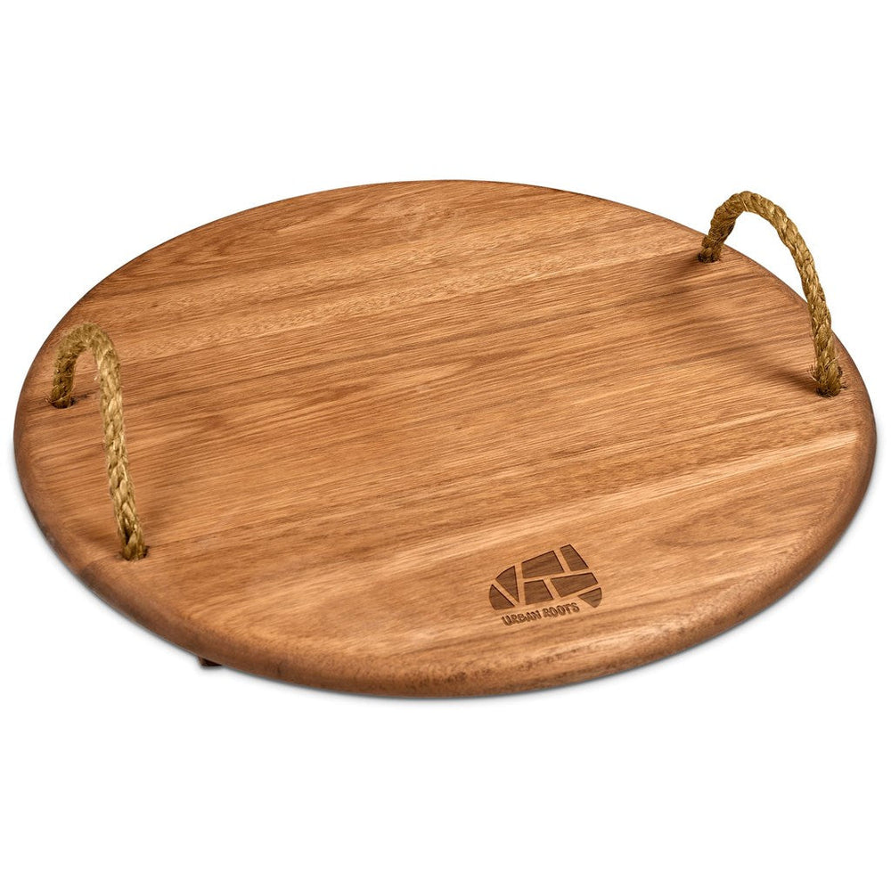 Okiyo Homegrown Medium Round Hardwood Food Platter | Home and Living | Custom branded & personalised corporate gifts | Giftwrap Shop