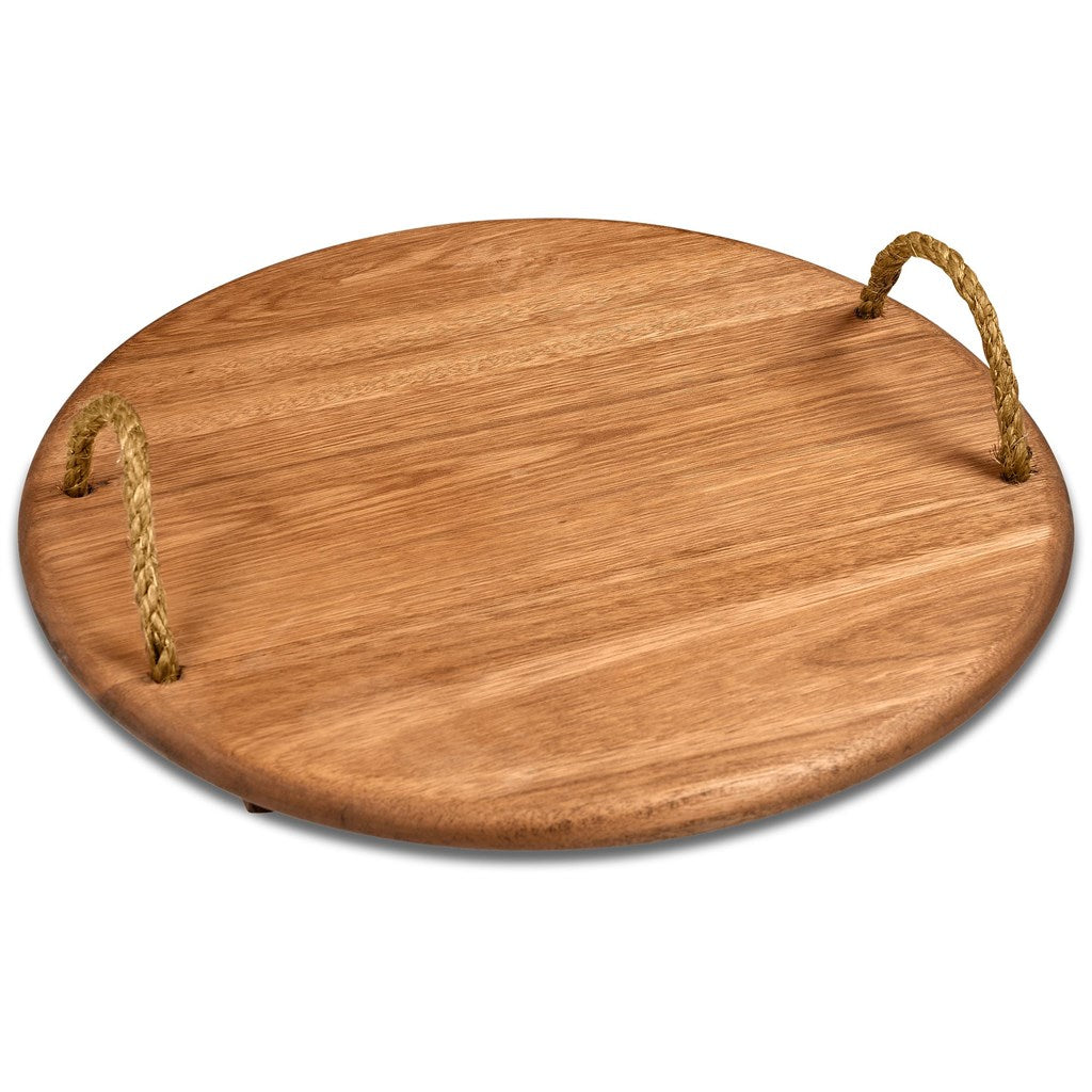 Okiyo Homegrown Medium Round Hardwood Food Platter | Home and Living | Custom branded & personalised corporate gifts | Giftwrap Shop