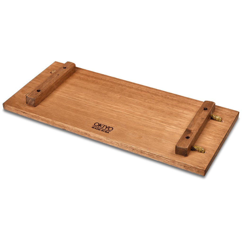 Okiyo Homegrown Rectangular Hardwood Food Platter | Home and Living | Custom branded & personalised corporate gifts | Giftwrap Shop