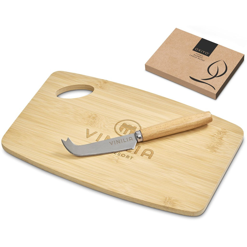 Okiyo Edamu Bamboo Cheese Board Set-Home and Living-Custom-brsndrd Gifts-Giftwrap Shop