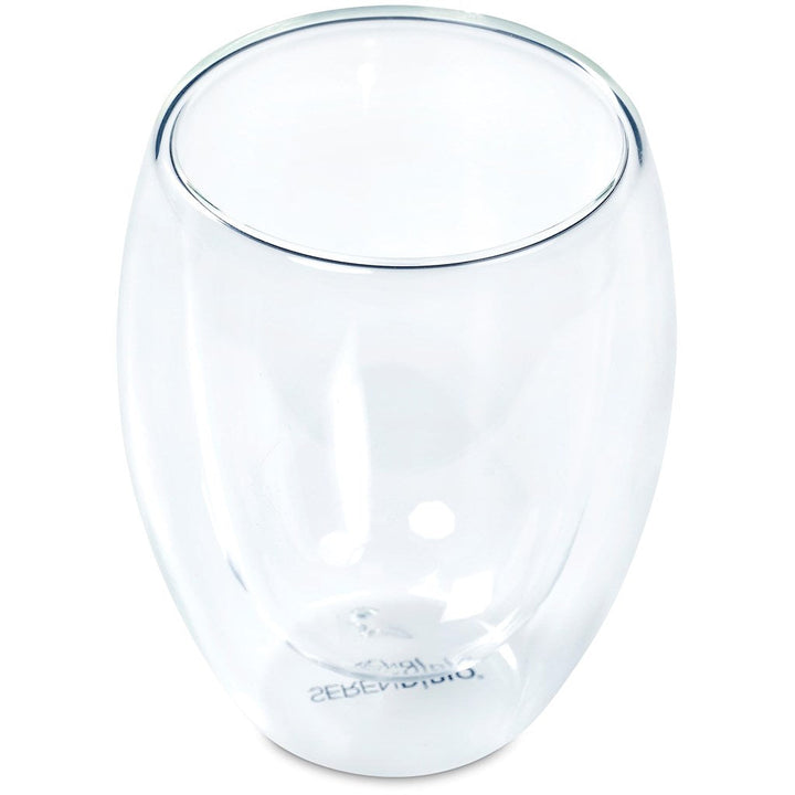 Serendipio Lorenzo Glass Double-Wall Cup - 350ml | custom branded promotional items | Just Brand