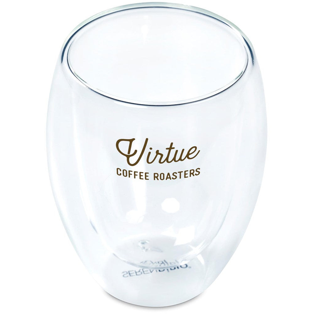 Serendipio Lorenzo Glass Double-Wall Cup - 350ml | custom branded promotional items | Just Brand