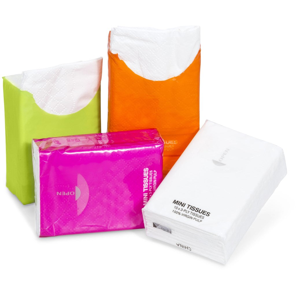 Serenity Tissues - 10 sheets | Wet Wipes And Tissues | Custom branded & personalised promotional gifts | Gift Wrap Shop