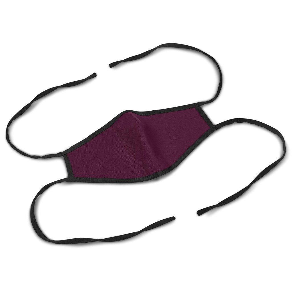 Alto Adults Tie-Back Face Mask - Maroon