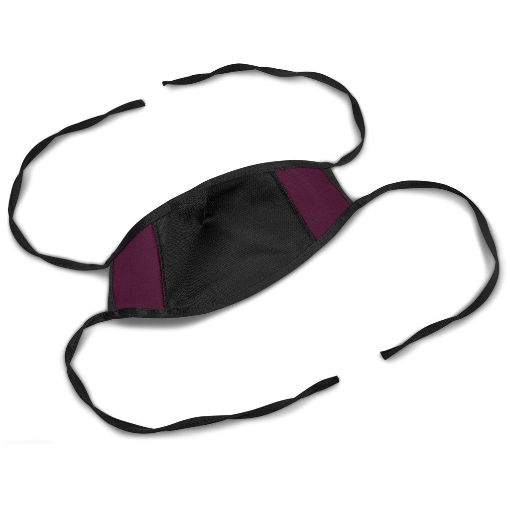 Alto Adults Tie-Back Face Mask - Maroon