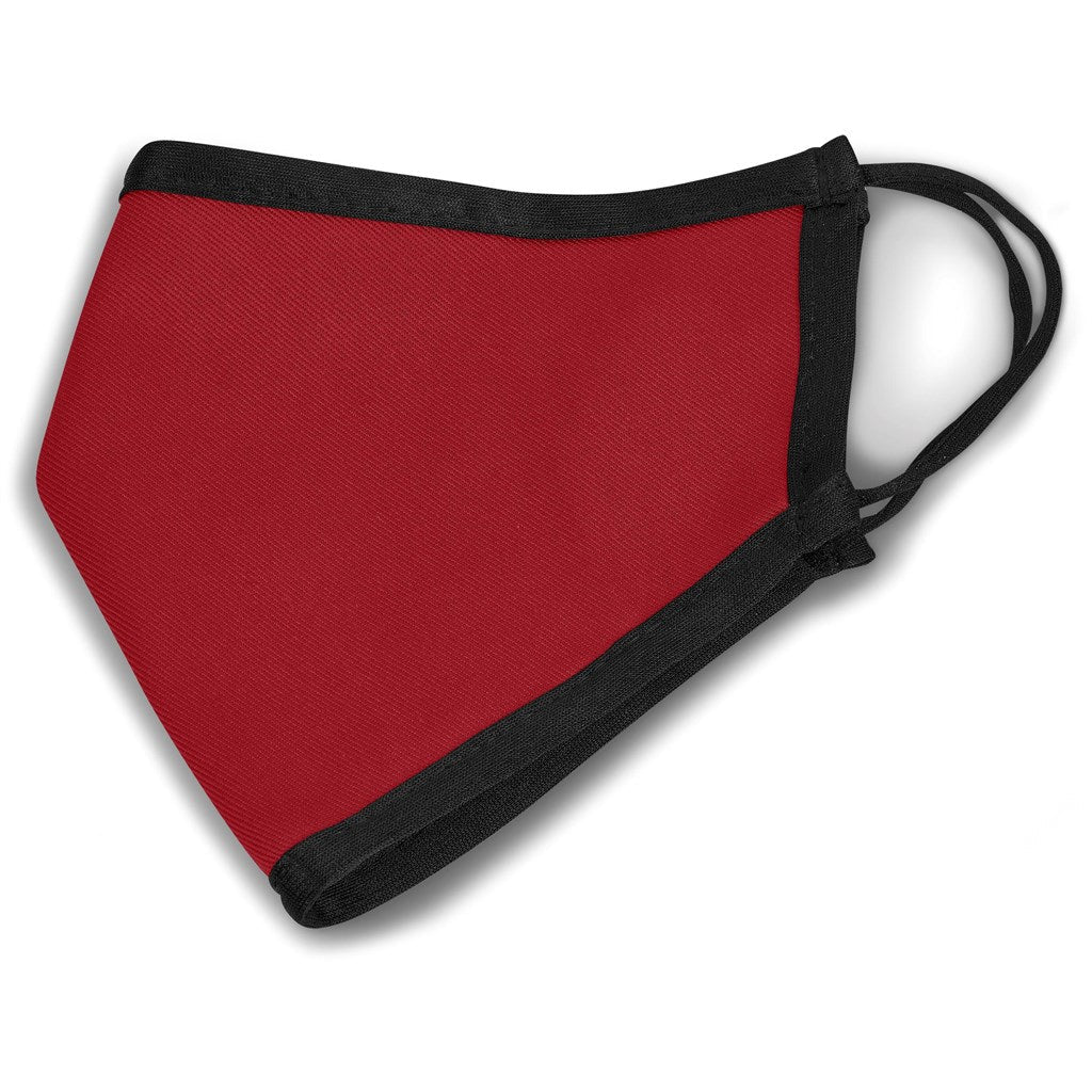 Iona Adults Double-Layer Ear Loop Face Mask - Red