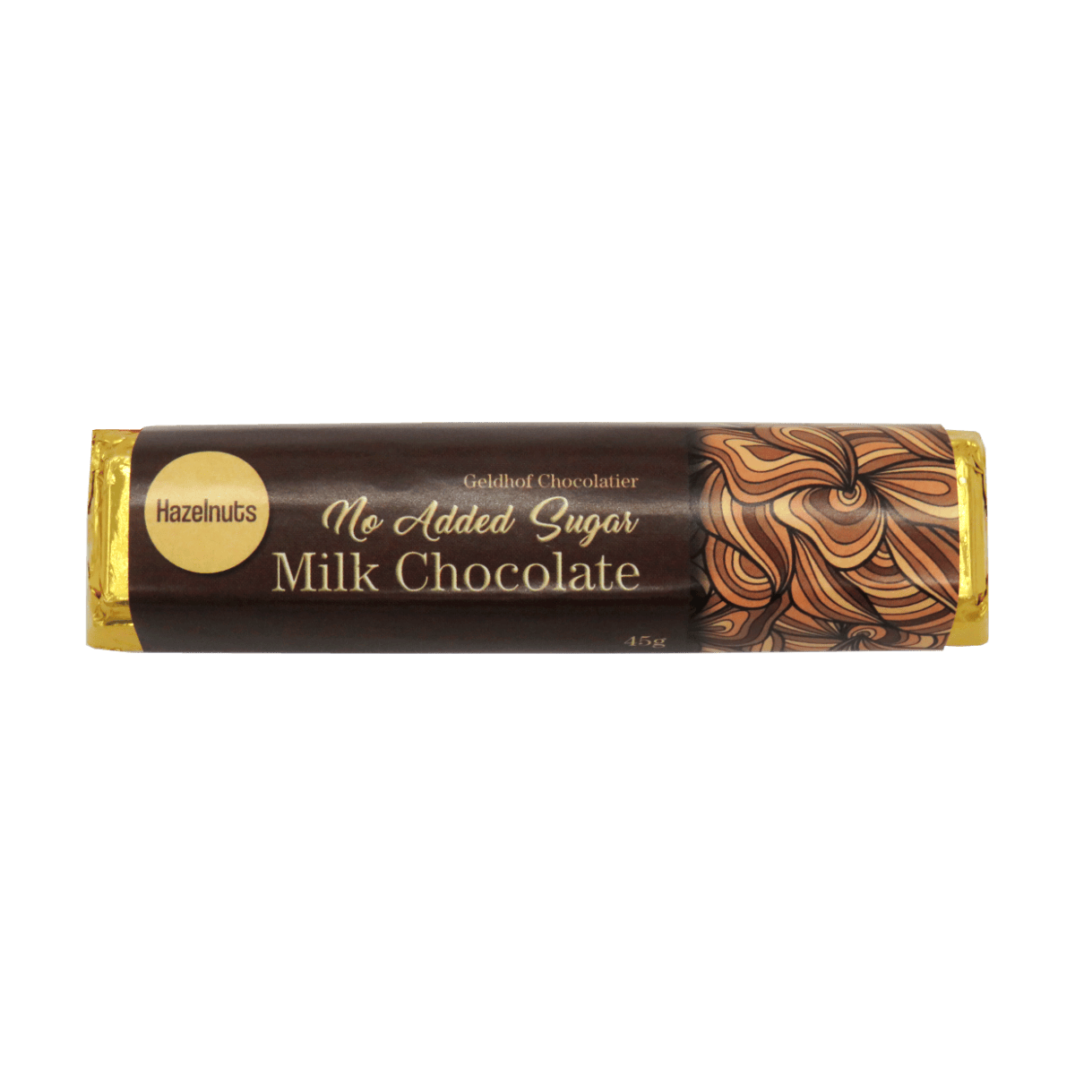Geldhof Hazelnuts & Milk Chocolate Bar [No-Added Sugar]