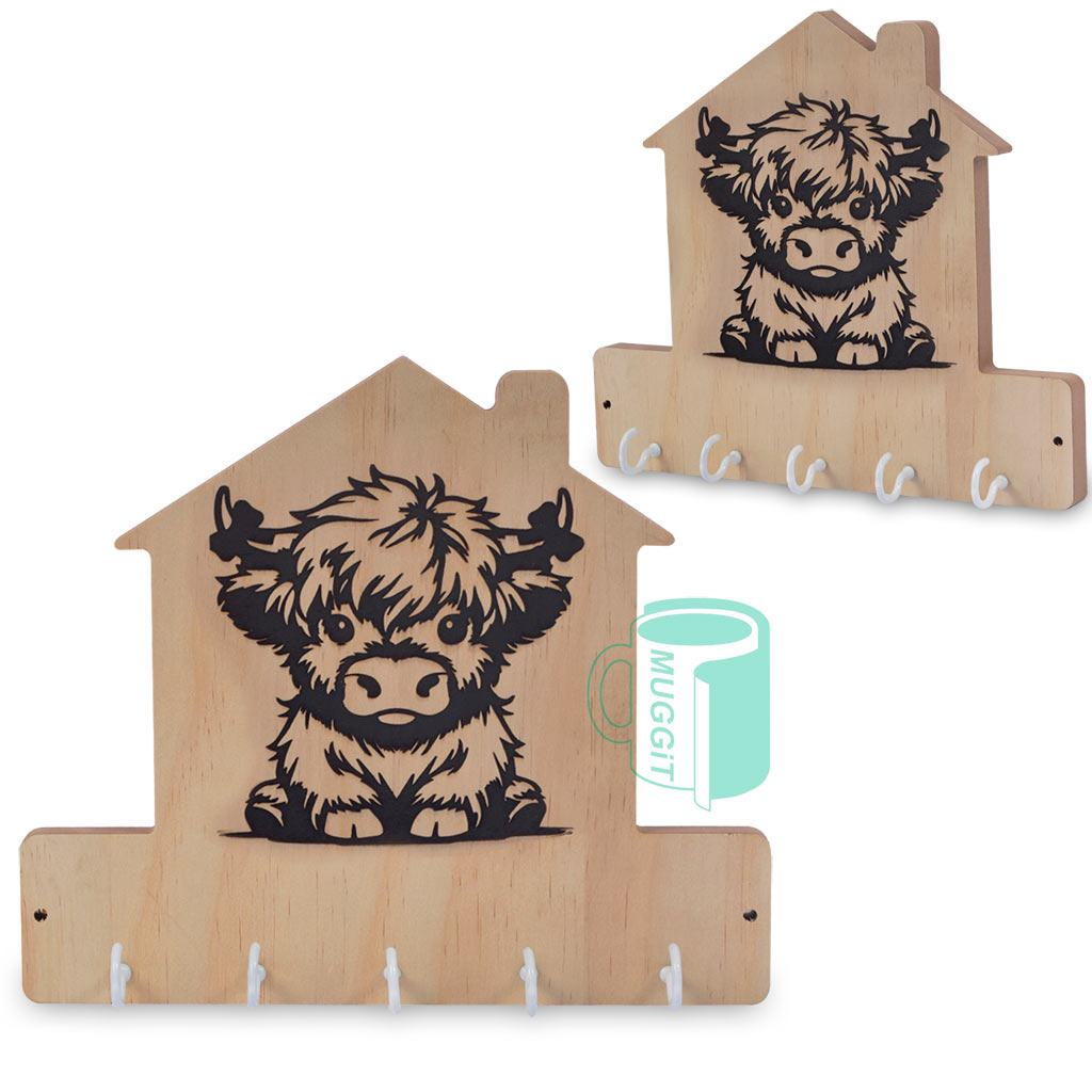 Highland Cow Keyrack - product view 1