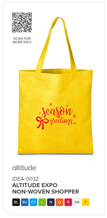 Altitude Expo Non-Woven Shopper | Custom Branded & Personalised Shopper Bag | Just Brand