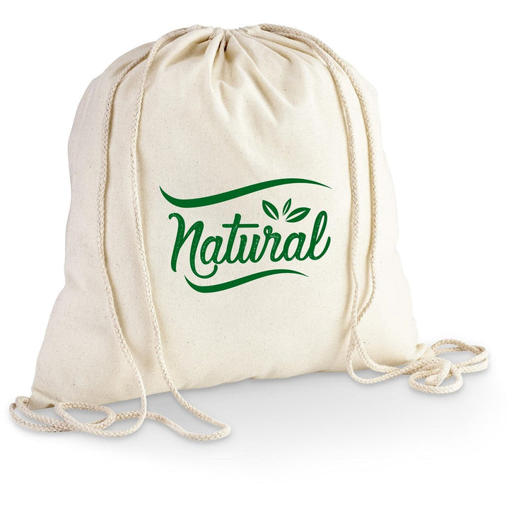 Altitude Eco-Cotton Drawstring Bag | Custom Branded & Personalised Bags | Just Brand