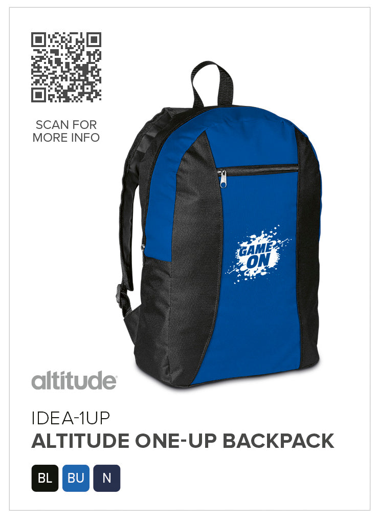 Altitude One-Up Backpack | Backpacks | Custom-branded & Personalised Backpacks | Giftwrap Shop