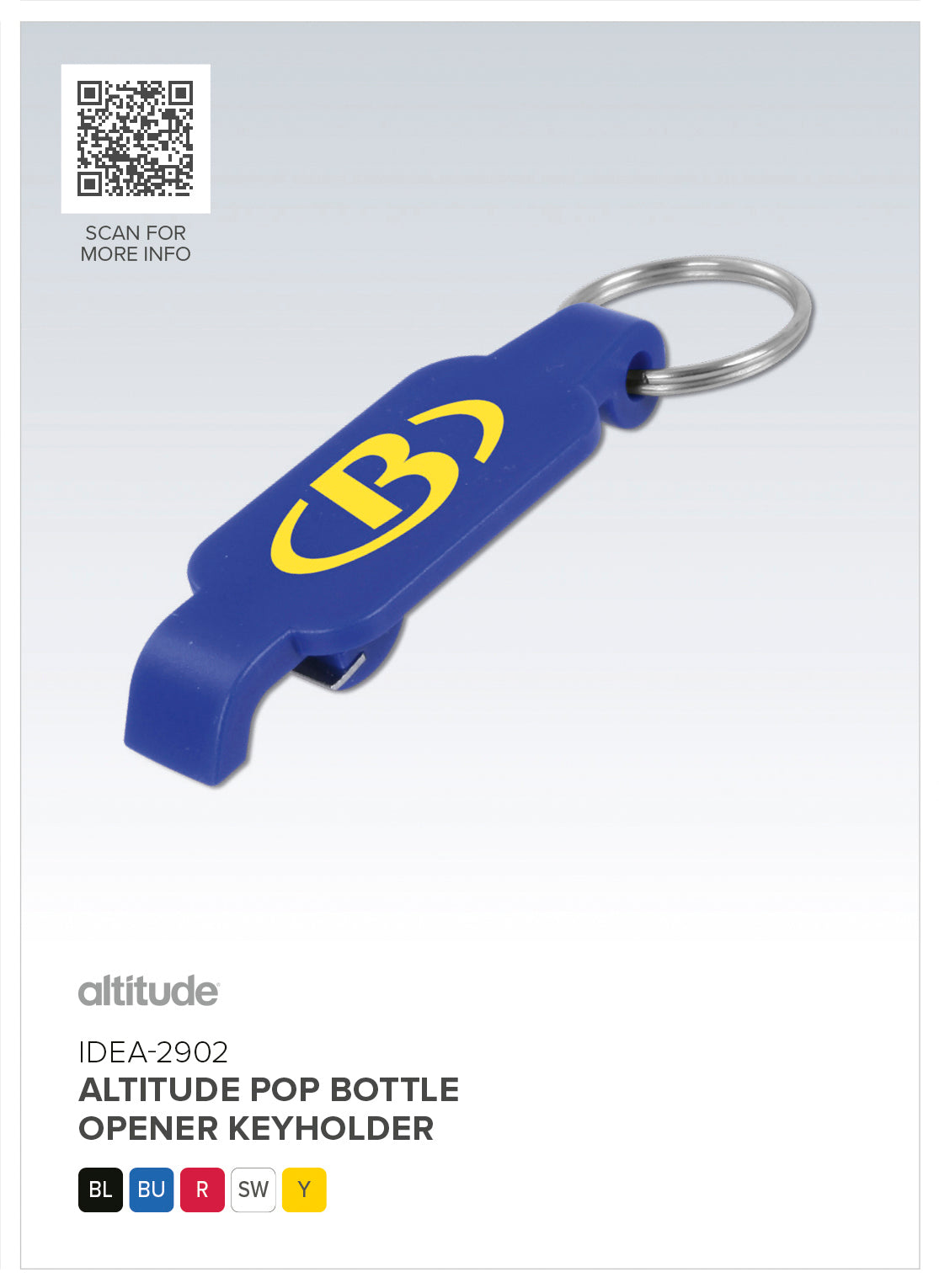 Altitude Pop Bottle Opener Keyholder | Custom Branded & Personalised Corporate Gifts | Just Brand