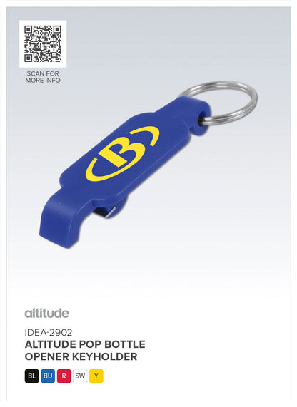 Altitude Pop Bottle Opener Keyholder | Custom Branded & Personalised Corporate Gifts | Just Brand