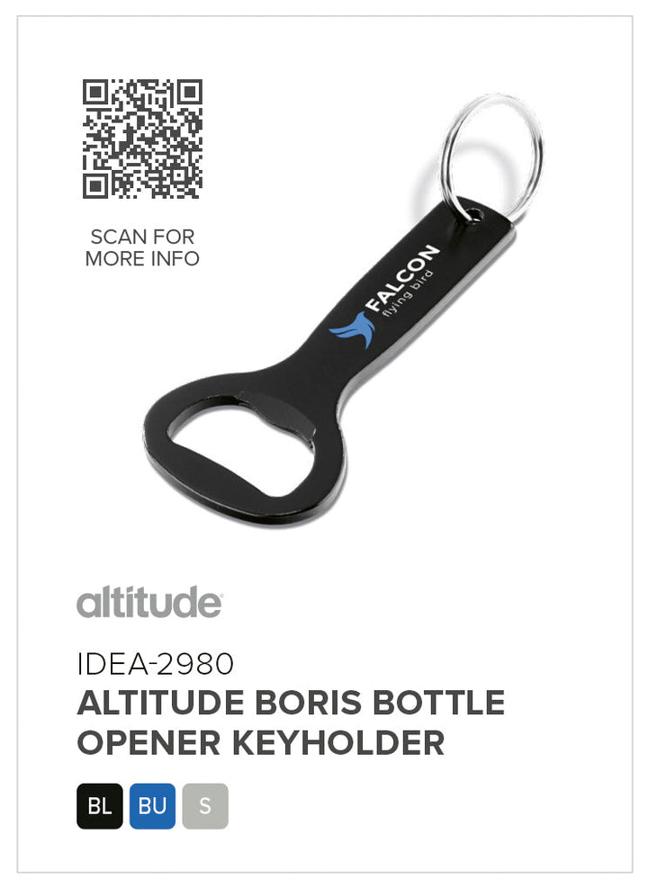 Altitude Boris Bottle Opener Keyholder | Custom Branded & Personalised Corporate Gifts | Just Brand