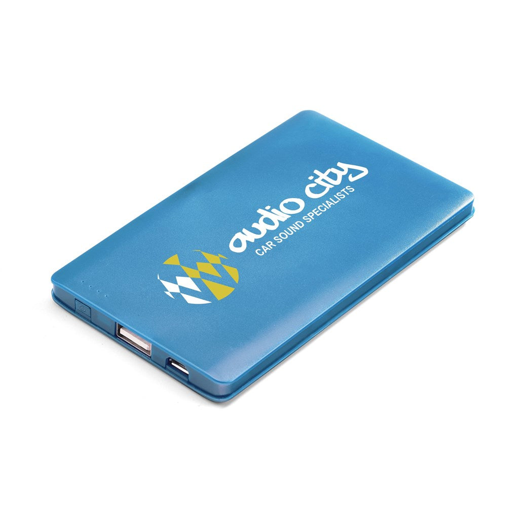 Altitude Maxi Slim Power Bank - 4,000mAh - Cyan-Mobile Tech-custom-branded-Gift Wrap Shop