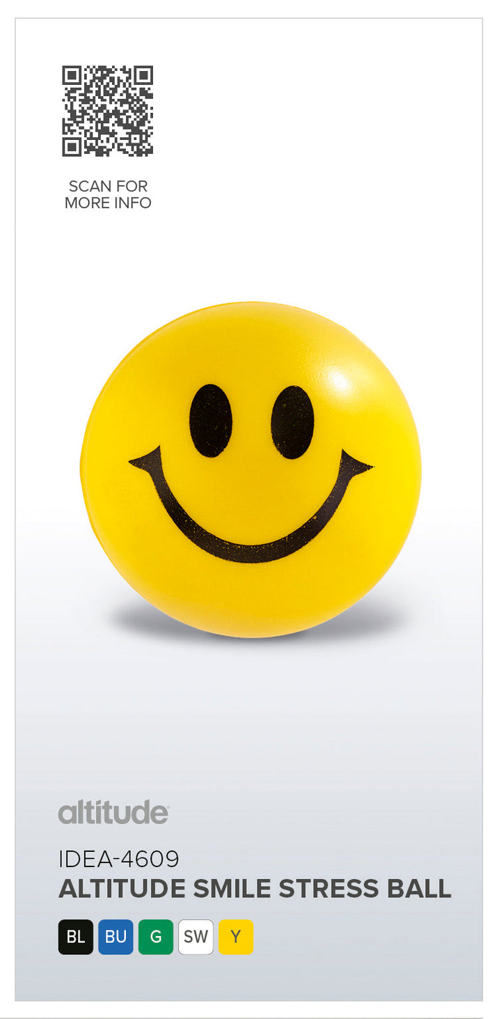 Altitude Smile Stress Ball | Promotional Giveaways | Custom branded & personalised promotional Items | Giftwrap Shop