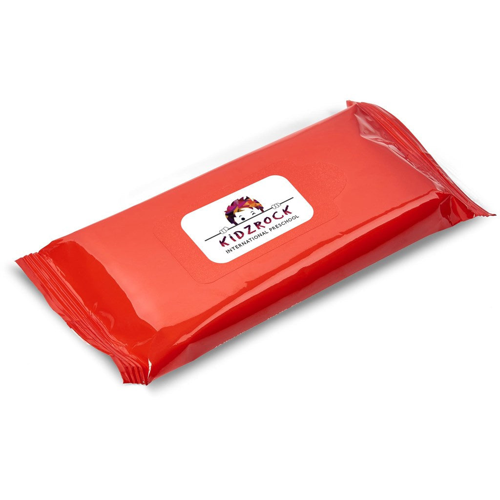 Altitude Go-Bac Wet Wipes - 10 sheets - Red | Wet Wipes And Tissues | Custom branded & personalised promotional gifts | Gift Wrap Shop