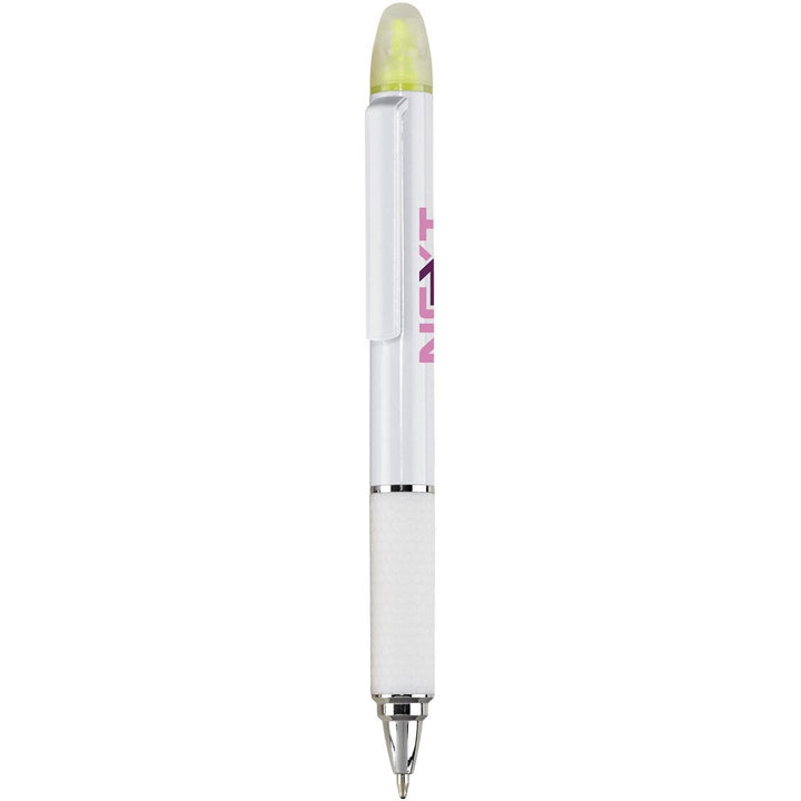 Altitude Topaz Highlighter Ball Pen - Solid White