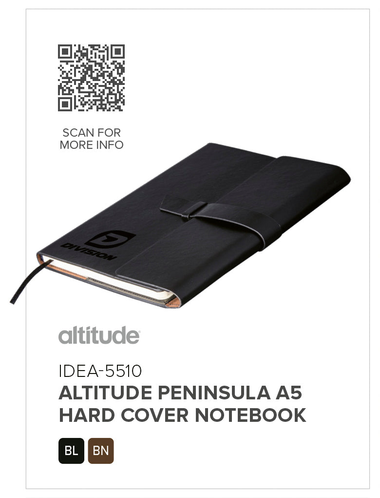 Altitude Notebook Target Altitude Peninsula A5 Hard Cover Notebook | Notebook Wholesale ...
