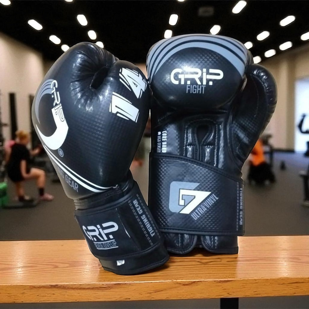 Grip FS Boxing Gloves | G7 Supreme Vinyl | Black