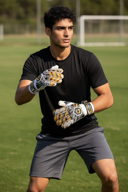 GRIP SPORT Soccer Goal Keeper Gloves - Pro Champ Black/Green